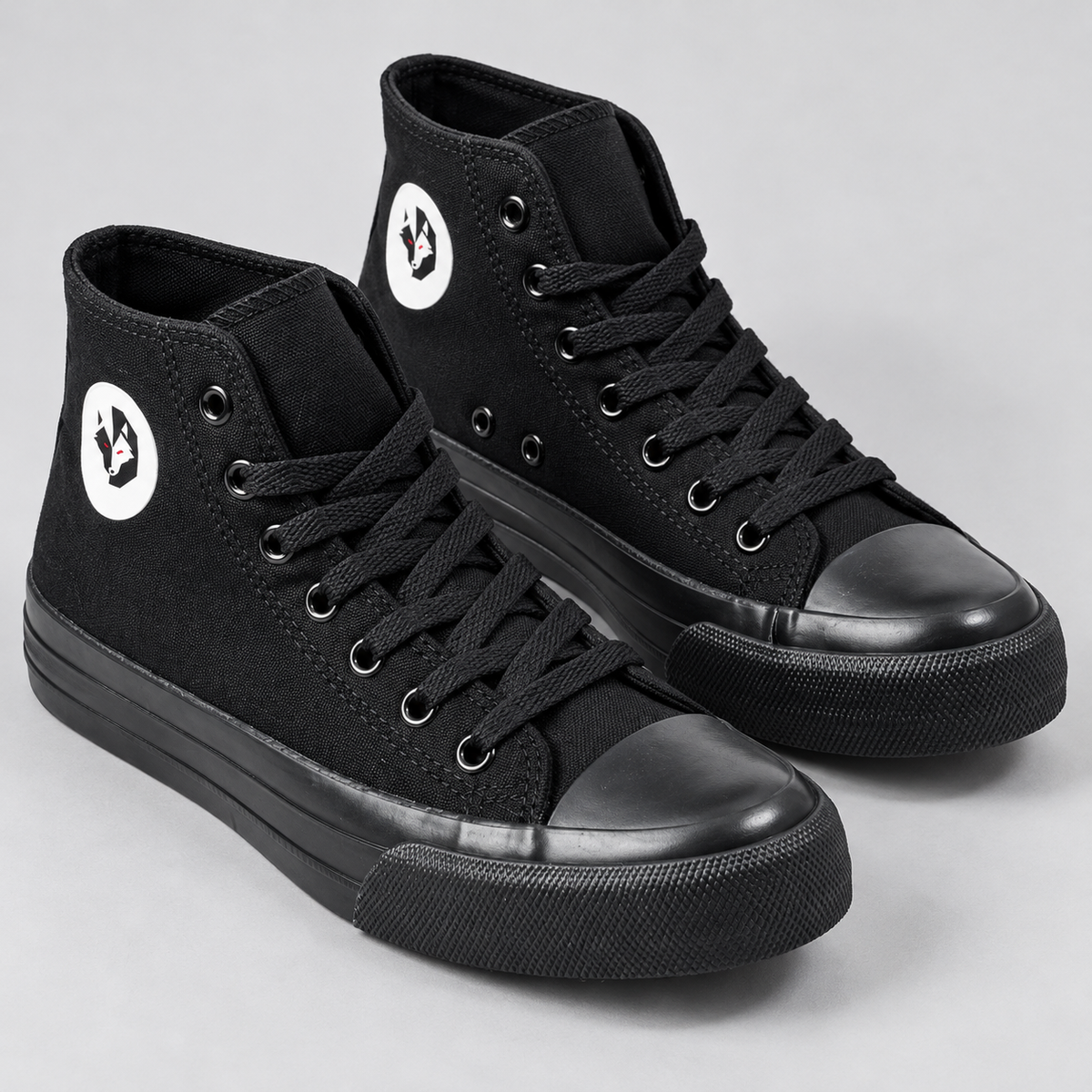 Tenis negros tipo bota · vista de detalle · SKU 41507