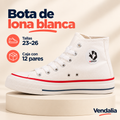 Bota de lona blanca · presentación Vendalia · SKU 41511