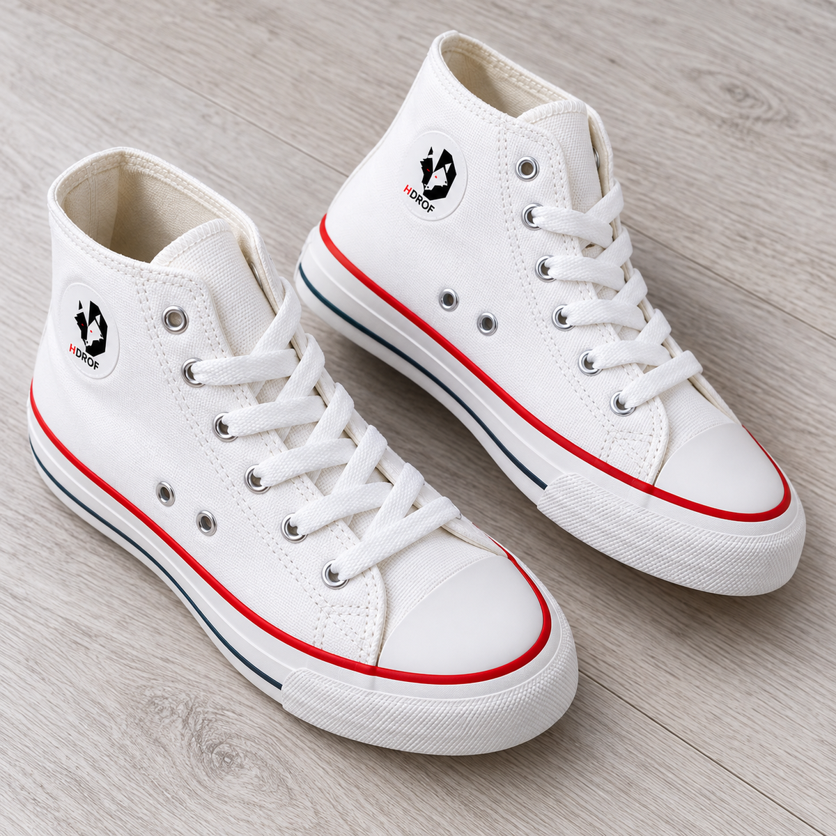 Tenis blancos tipo bota · vista de detalle · SKU 41525