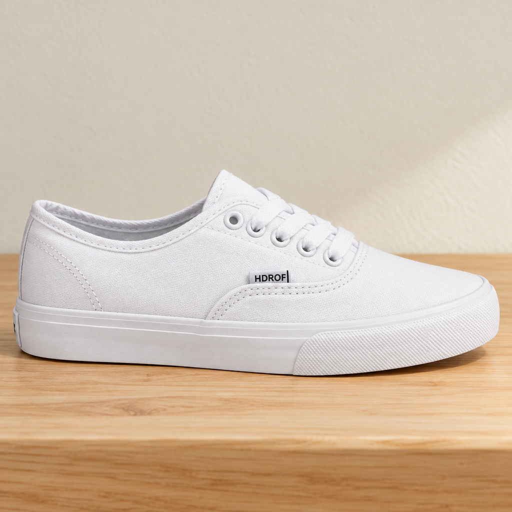 Tenis blancos de lona · vista de detalle · SKU 41588