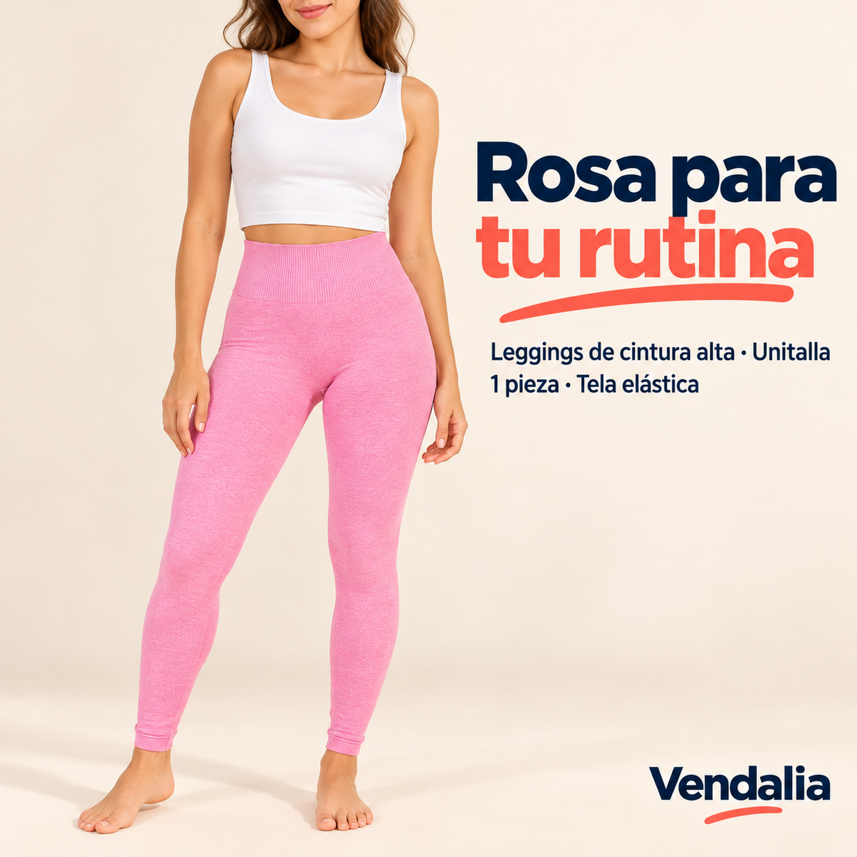 Rosa para tu rutina · presentación Vendalia · SKU 43167
