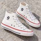 Tenis blancos de lona · vista de detalle · SKU 43741