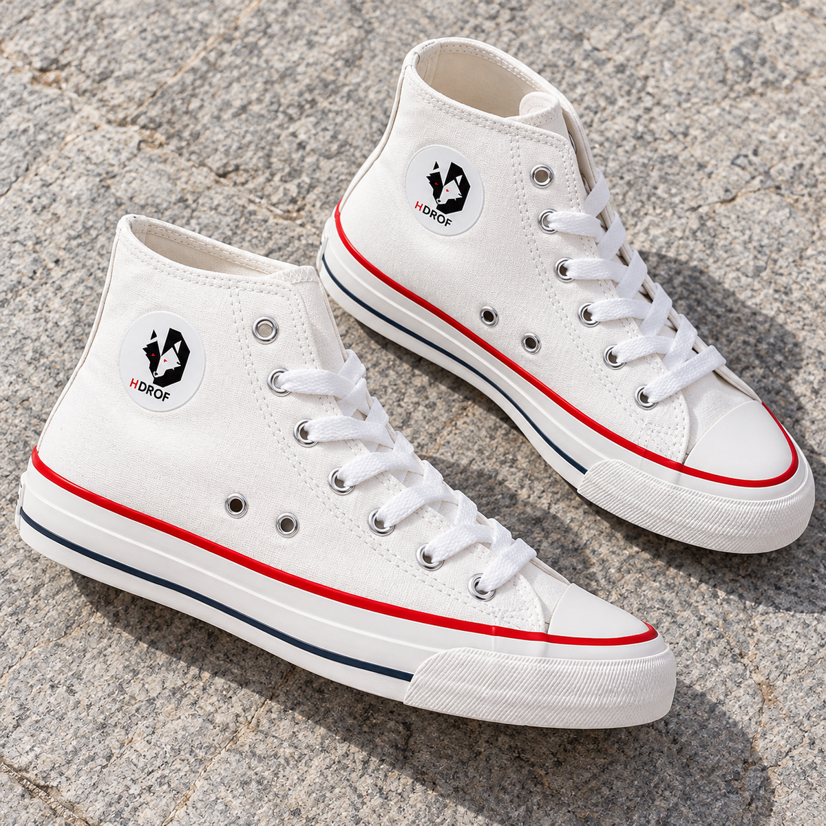 Tenis blancos de lona · vista de detalle · SKU 43741