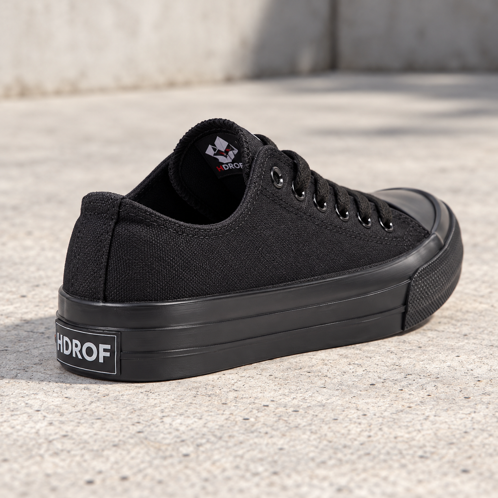 Lona negra de corte bajo · vista de detalle · SKU 43744
