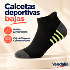 Calcetas deportivas bajas · presentación Vendalia · SKU 47121