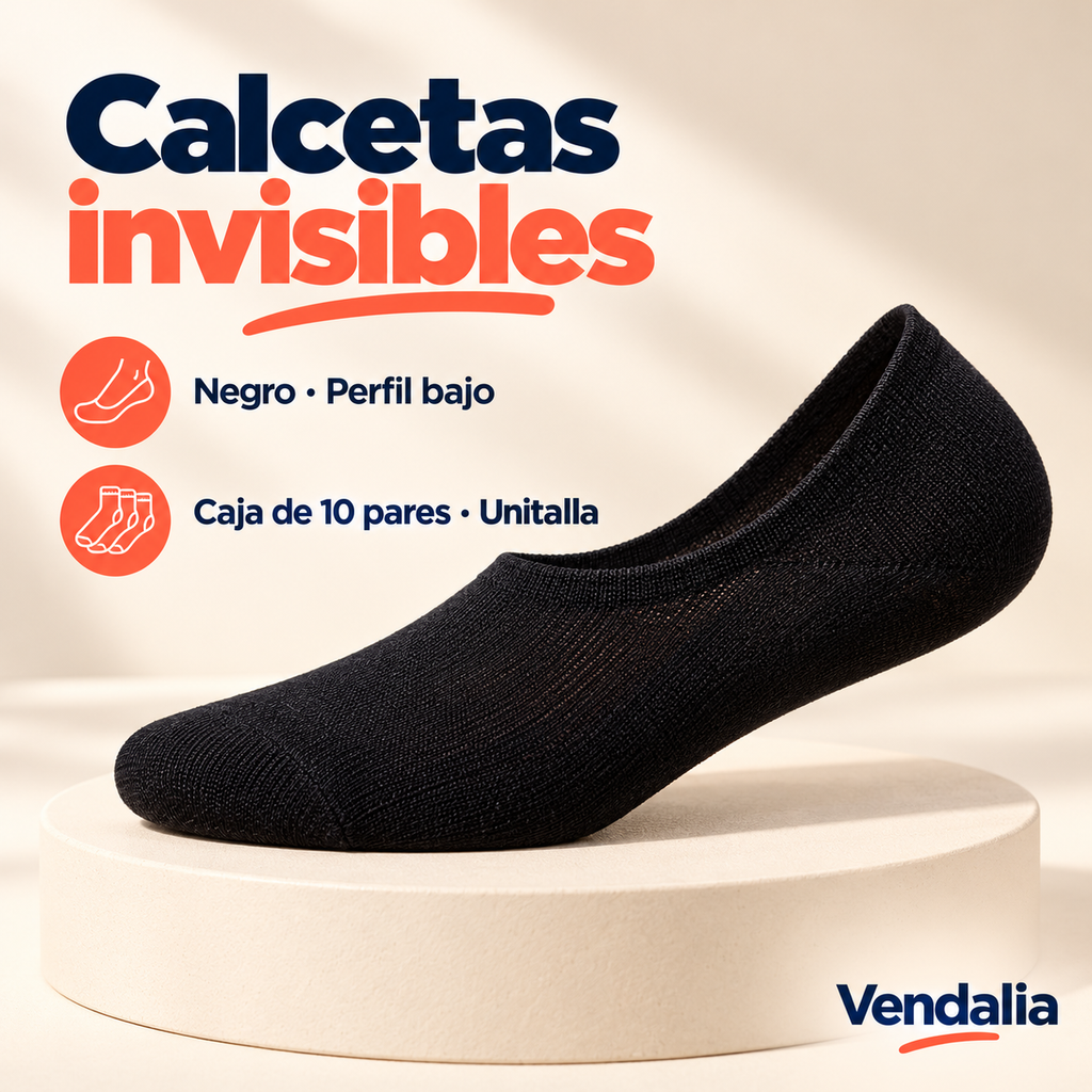 Calcetas invisibles · presentación Vendalia · SKU 47130