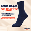 Estilo clásico en marino · presentación Vendalia · SKU 47137
