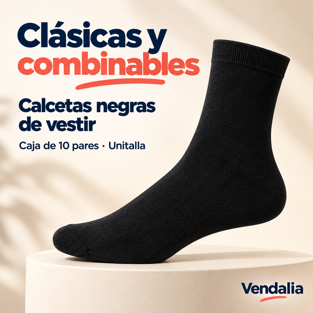 Clásicas y combinables · presentación Vendalia · SKU 47160