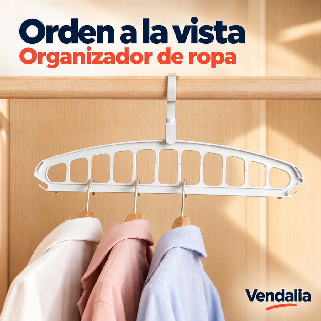 Gancho para ropa ahorrador de espacio · Portada Vendalia · SKU 47317