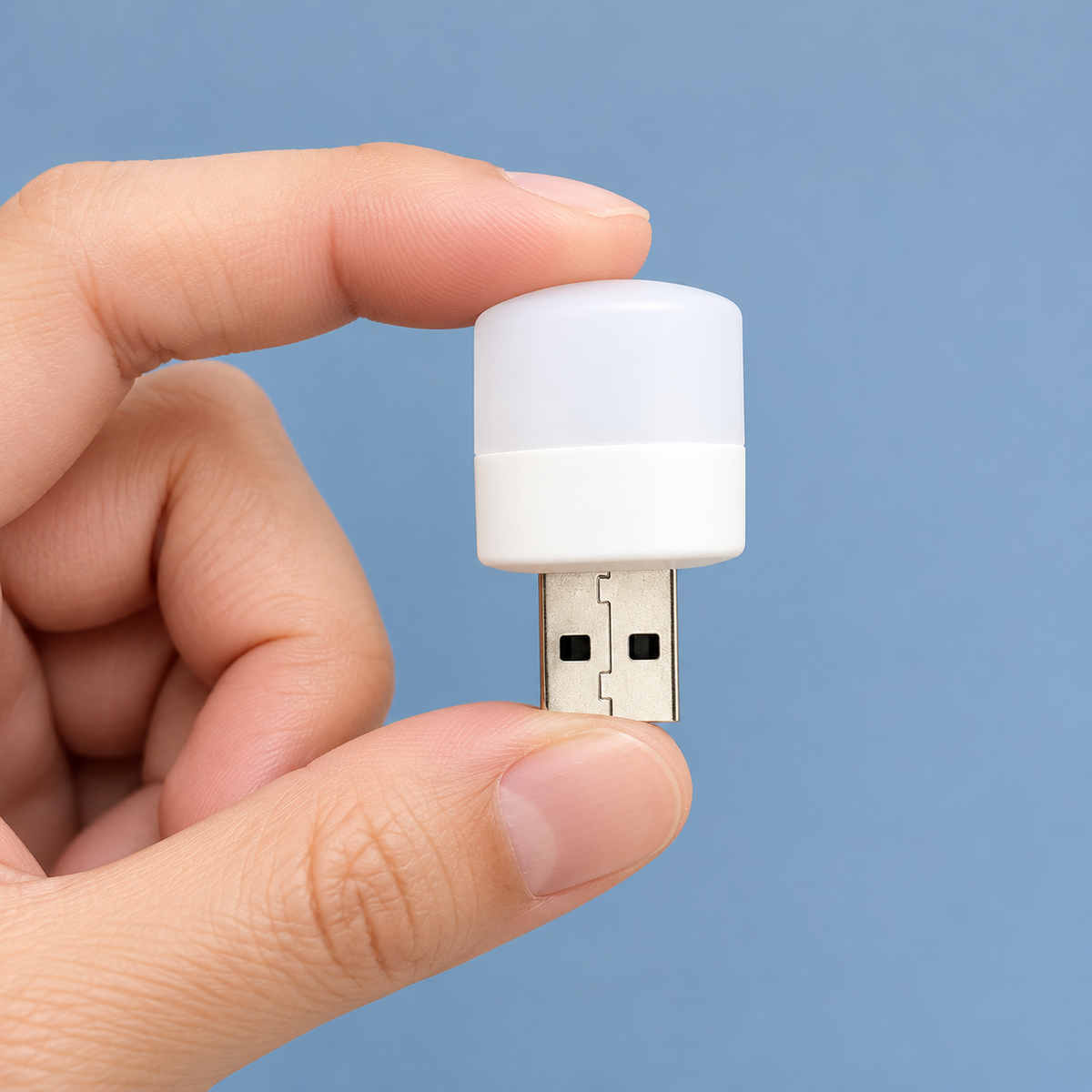 Mini foco LED blanco con conector USB — vista adicional