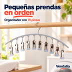 Gancho Organizador con Pinzas Múltiples · Portada Vendalia · SKU 47451