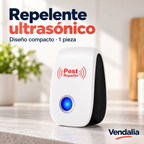 Repelente ultrasónico — Vendalia. Diseño compacto · 1 pieza