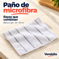 Paño de microfibra · presentación Vendalia · SKU 47571