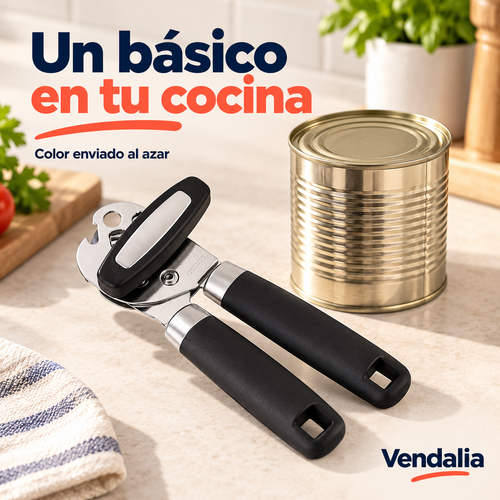 Abrelatas manual; color de ejemplo · portada Vendalia