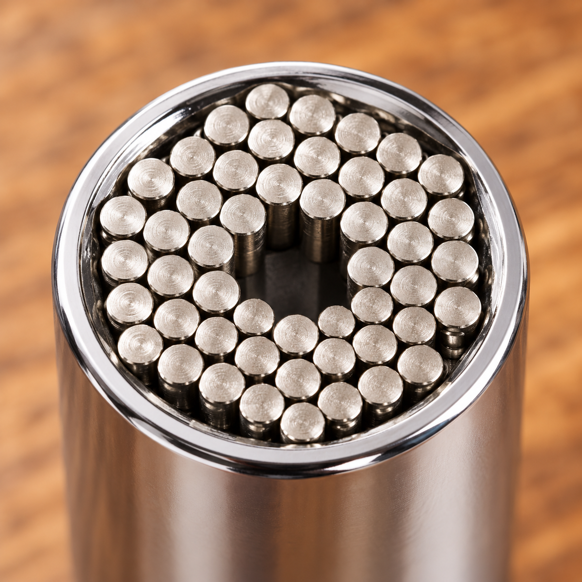 Un dado, distintos ajustes — detalle. Dado universal con adaptador