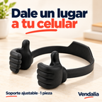 Soporte negro de manos para celular, portada — Vendalia