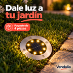 Lámparas solares de suelo — paquete de 4 — portada Vendalia