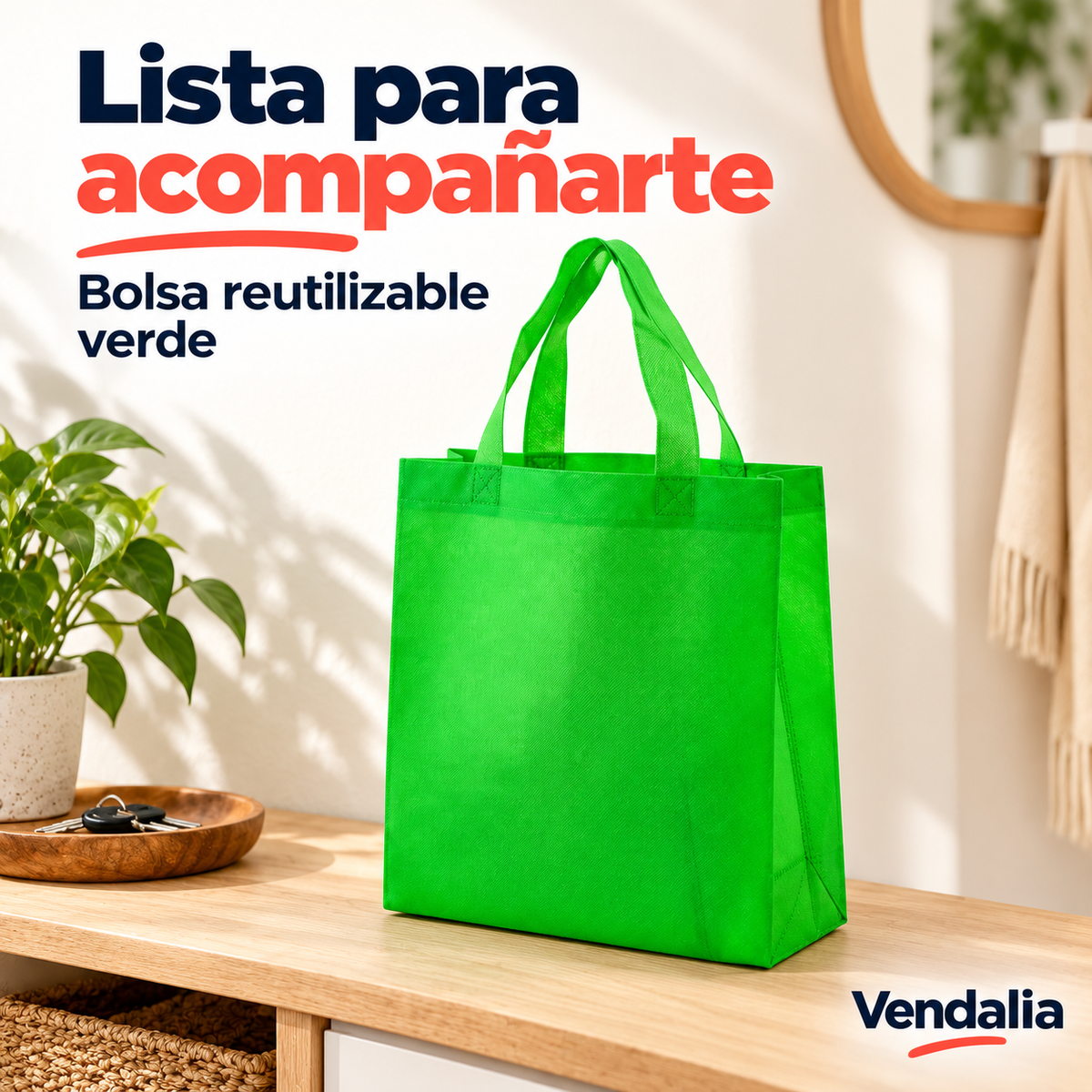 Bolsa Reutilizable de Tela · Portada Vendalia · SKU 47778