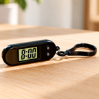 Pantalla y botones del reloj llavero negro, ejemplo de color — Vendalia