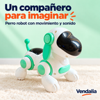 Portada Vendalia: Perro robot blanco con verde