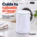 Bolsa blanca de malla para lavar zapatos — portada Vendalia