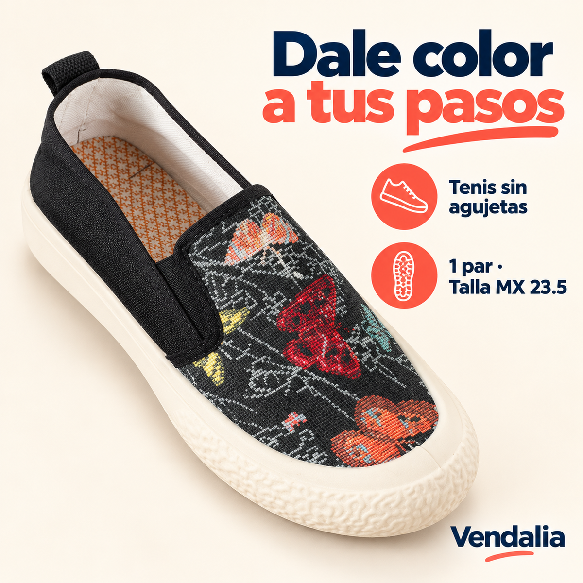 Dale color a tus pasos · presentación Vendalia · SKU 48278