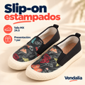 Slip-on estampados · presentación Vendalia · SKU 48280