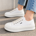 Tenis blancos con plataforma · vista de detalle · SKU 48316