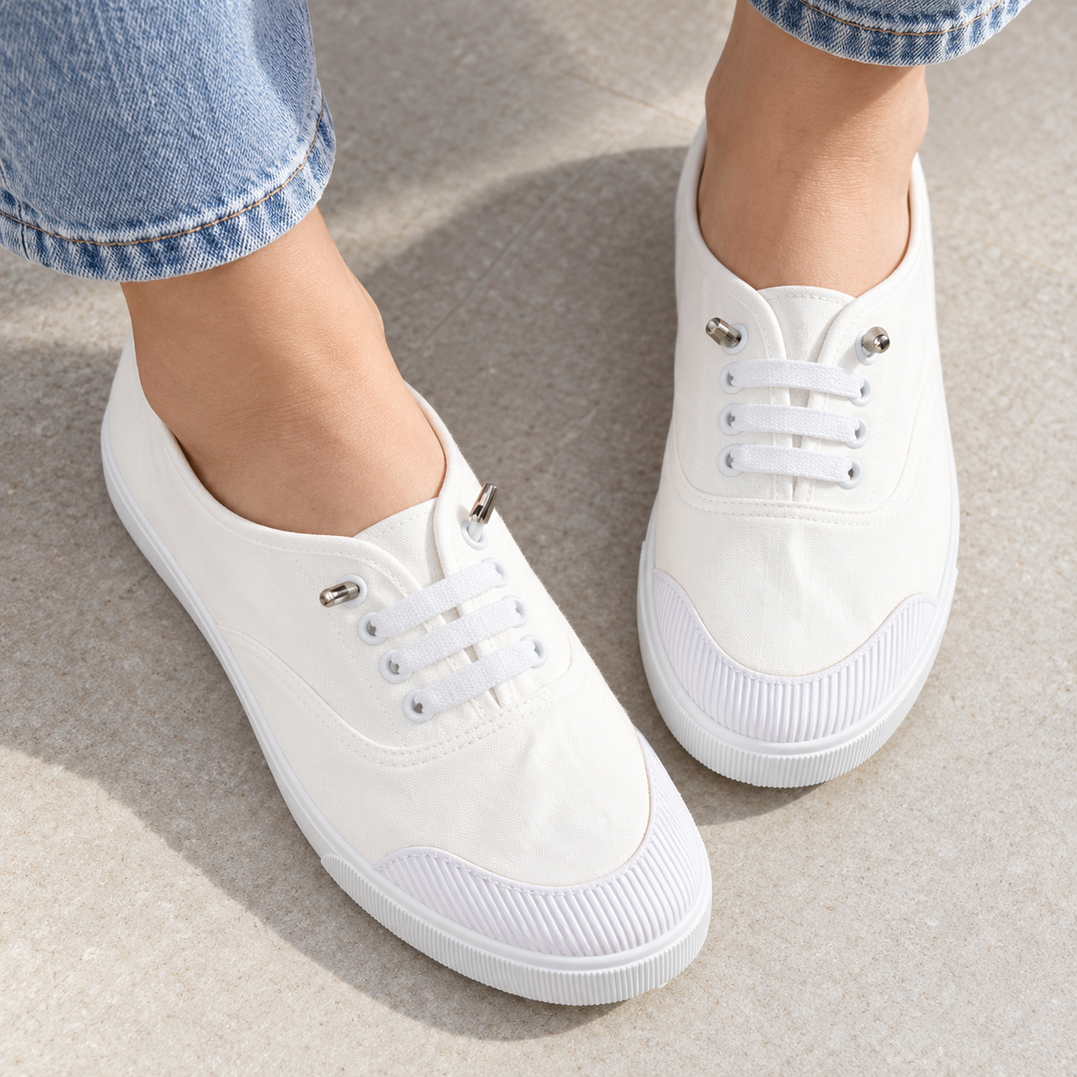 Tenis blancos · vista de detalle · SKU 49139