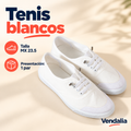 Tenis blancos · presentación Vendalia · SKU 49140