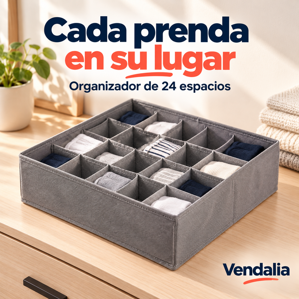 Organizadores para Ropa Interior · Portada Vendalia · SKU 49708