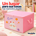 Caja organizadora rosa con conejito y tapa — portada Vendalia