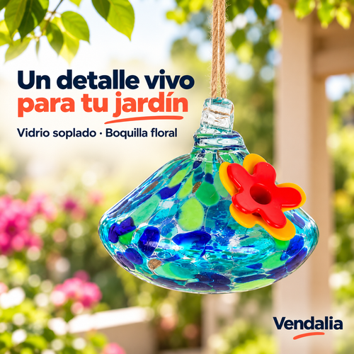 Portada Vendalia de Alimentador de Colibrí Azul y Verde