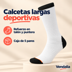 Calcetas largas deportivas · presentación Vendalia · SKU 49862