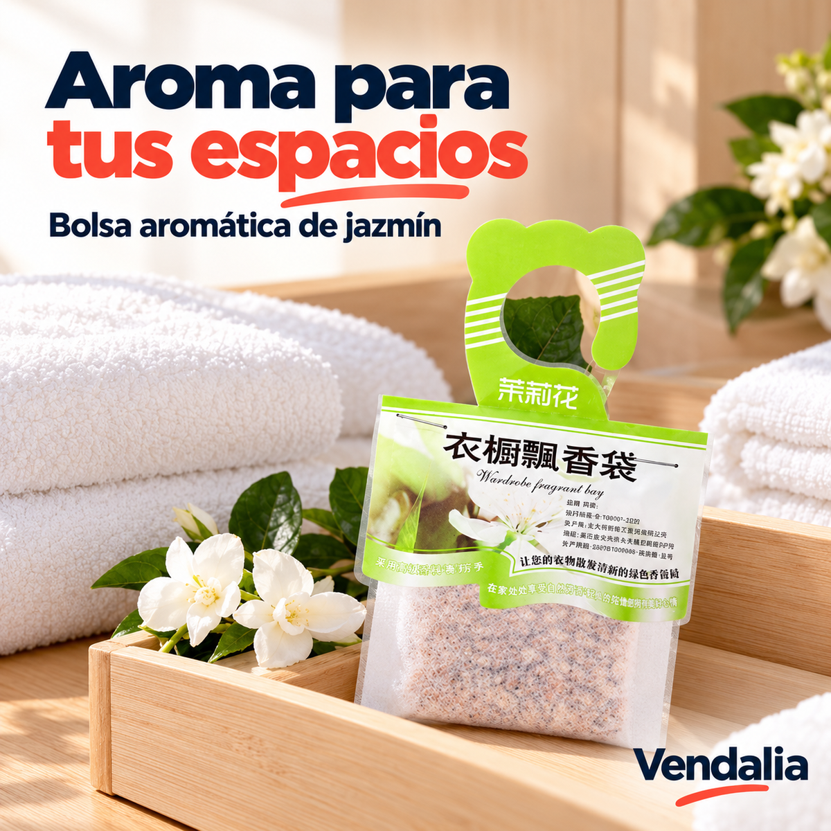 Bolsa Aromática de flor de jazmín · Portada Vendalia · SKU 50464