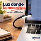Lámpara USB flexible negra — portada Vendalia