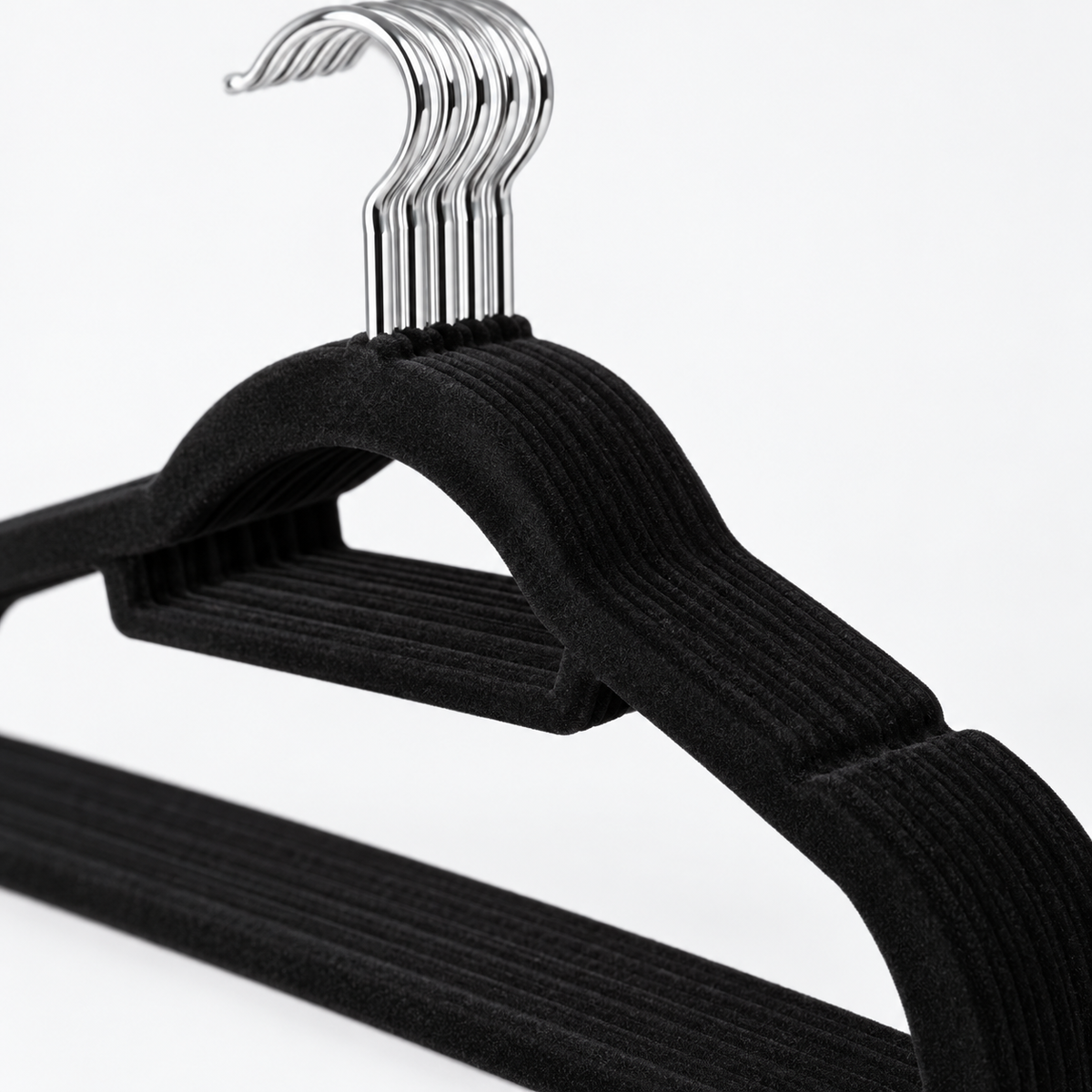 Detalle de Ganchos de Terciopelo Antideslizantes · Paquete de 10 piezas · SKU 50479