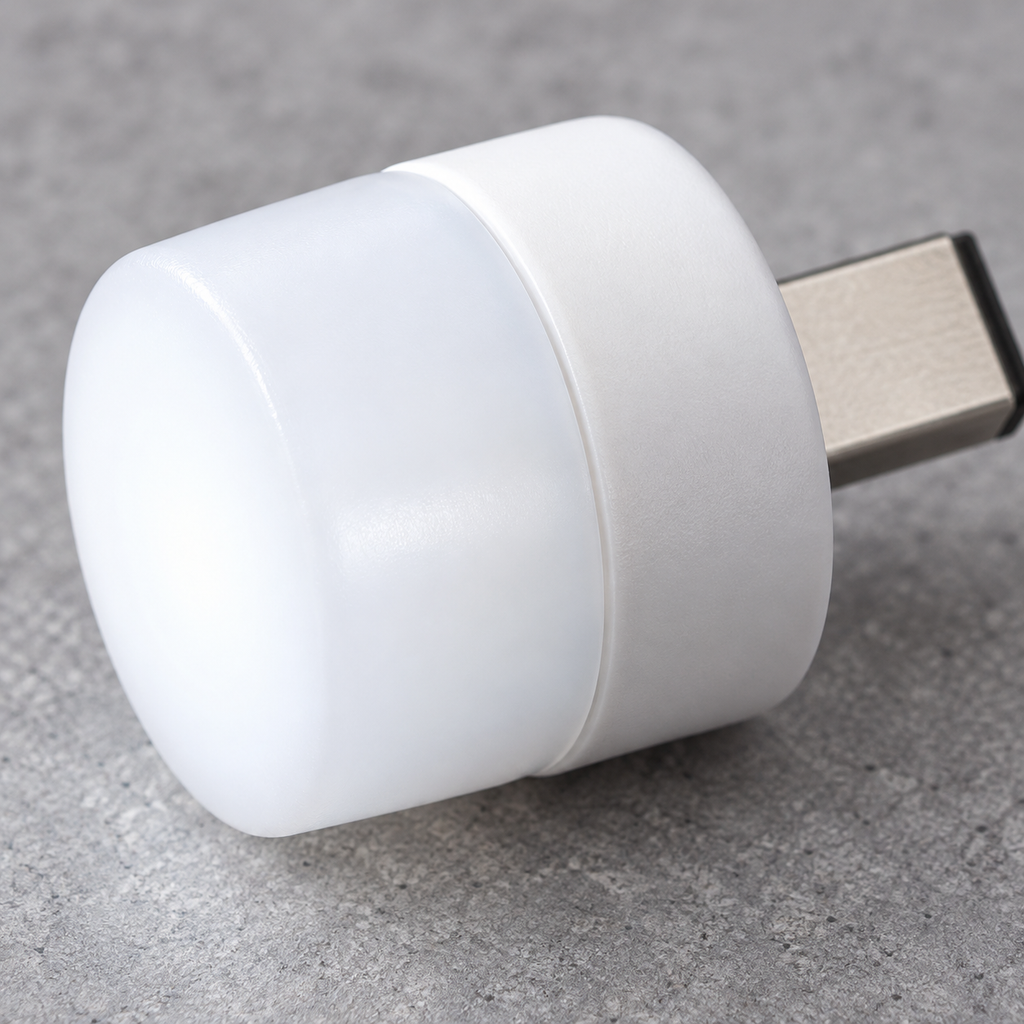 Detalle del difusor de la mini lámpara USB