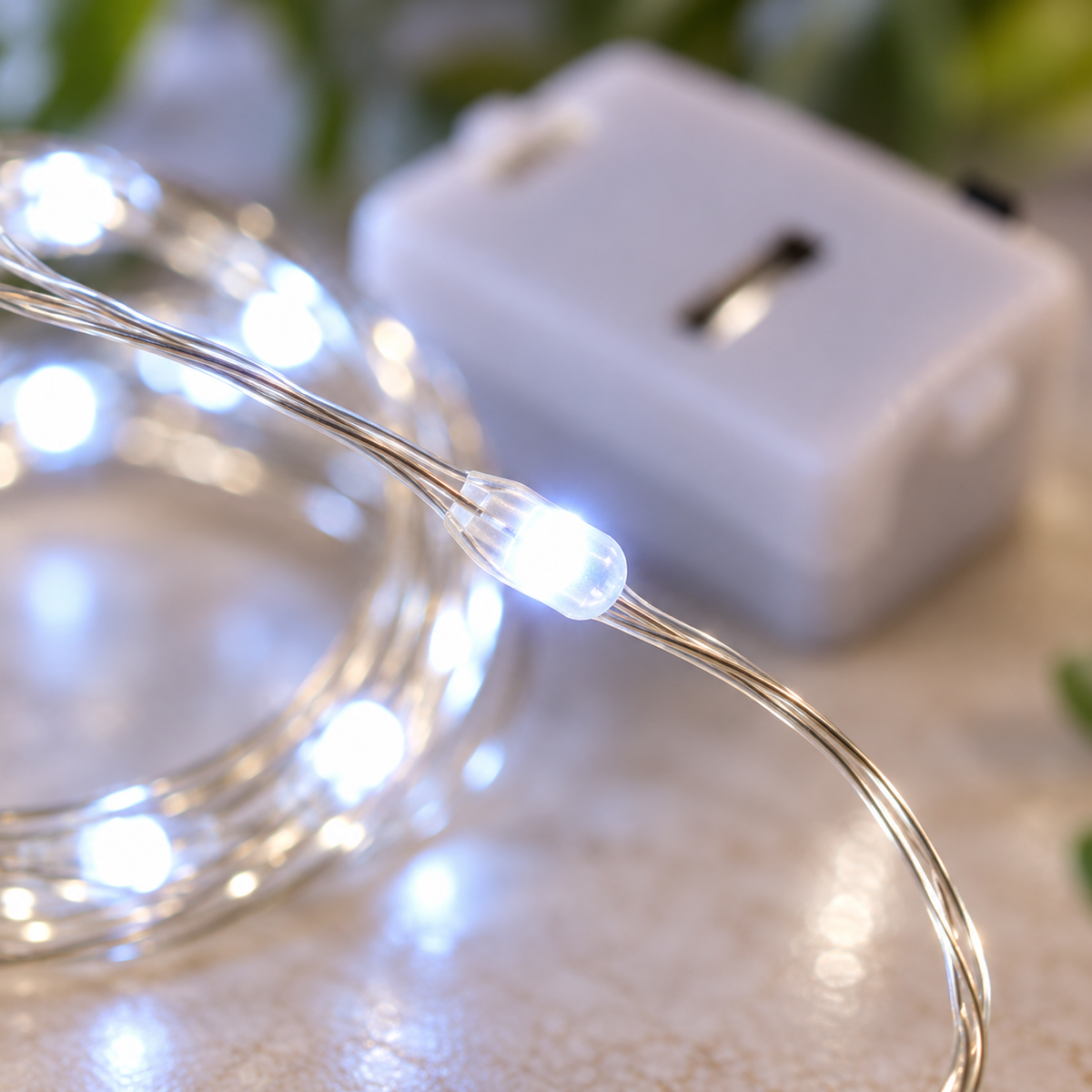 Detalle de Serie de Luces con 30 LED Blanca