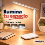 Lámpara blanca de escritorio plegable — portada Vendalia