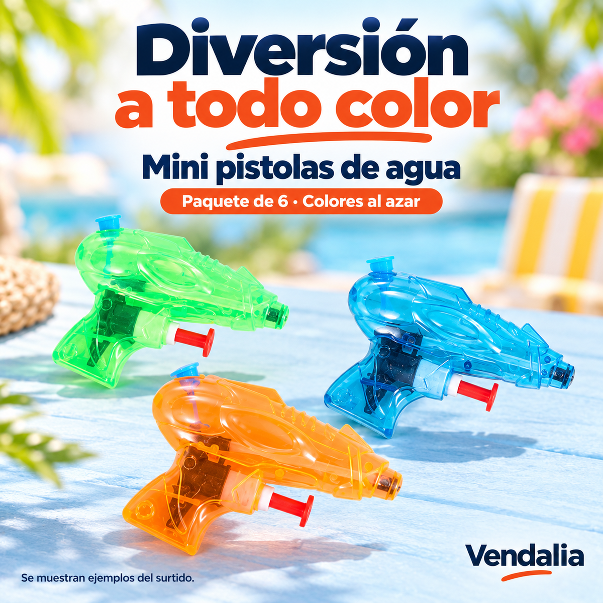 Portada Vendalia de Pistolas de agua mini