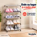 Zapatero metálico de cinco niveles — portada Vendalia