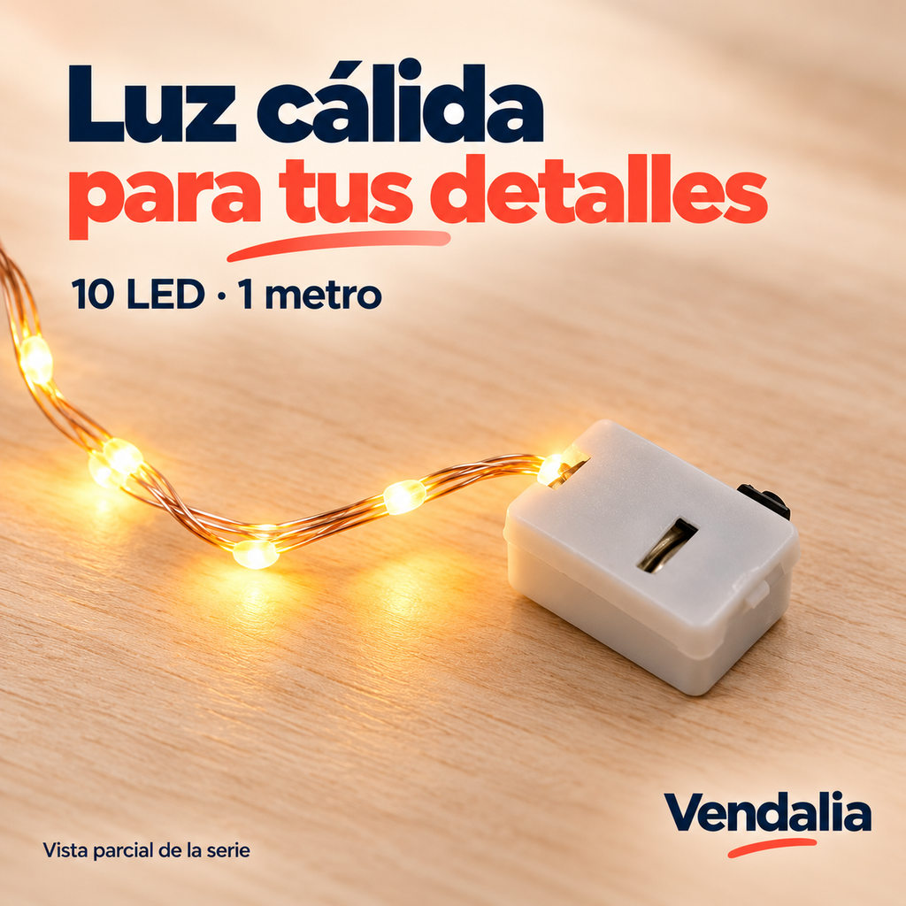 Portada Vendalia de Serie de Luces con 10 LED