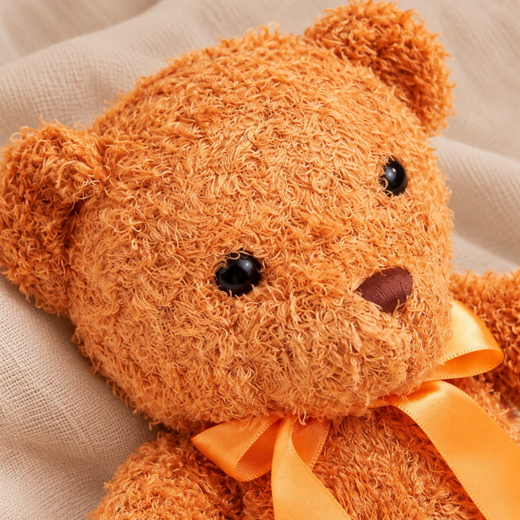 Detalle de Oso de peluche con moño
