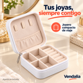 Joyero blanco compacto con interior beige — portada Vendalia