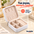 Joyero blanco compacto con interior beige — portada Vendalia