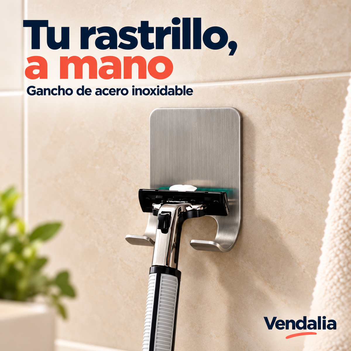 Gancho de Acero Inoxidable · Portada Vendalia · SKU 52024