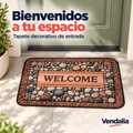 Tapete Welcome con estampado de piedras — portada Vendalia