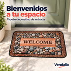 Tapete Welcome con estampado de piedras — portada Vendalia