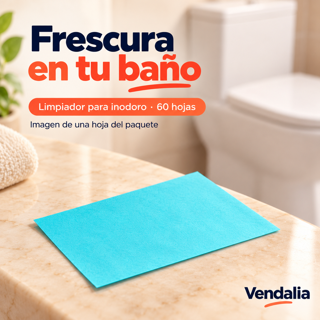 Frescura en tu baño · presentación Vendalia · SKU 52068